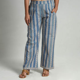  Kalamkari Printed Cotton Elasticated Palazzo Online at iTokri.com