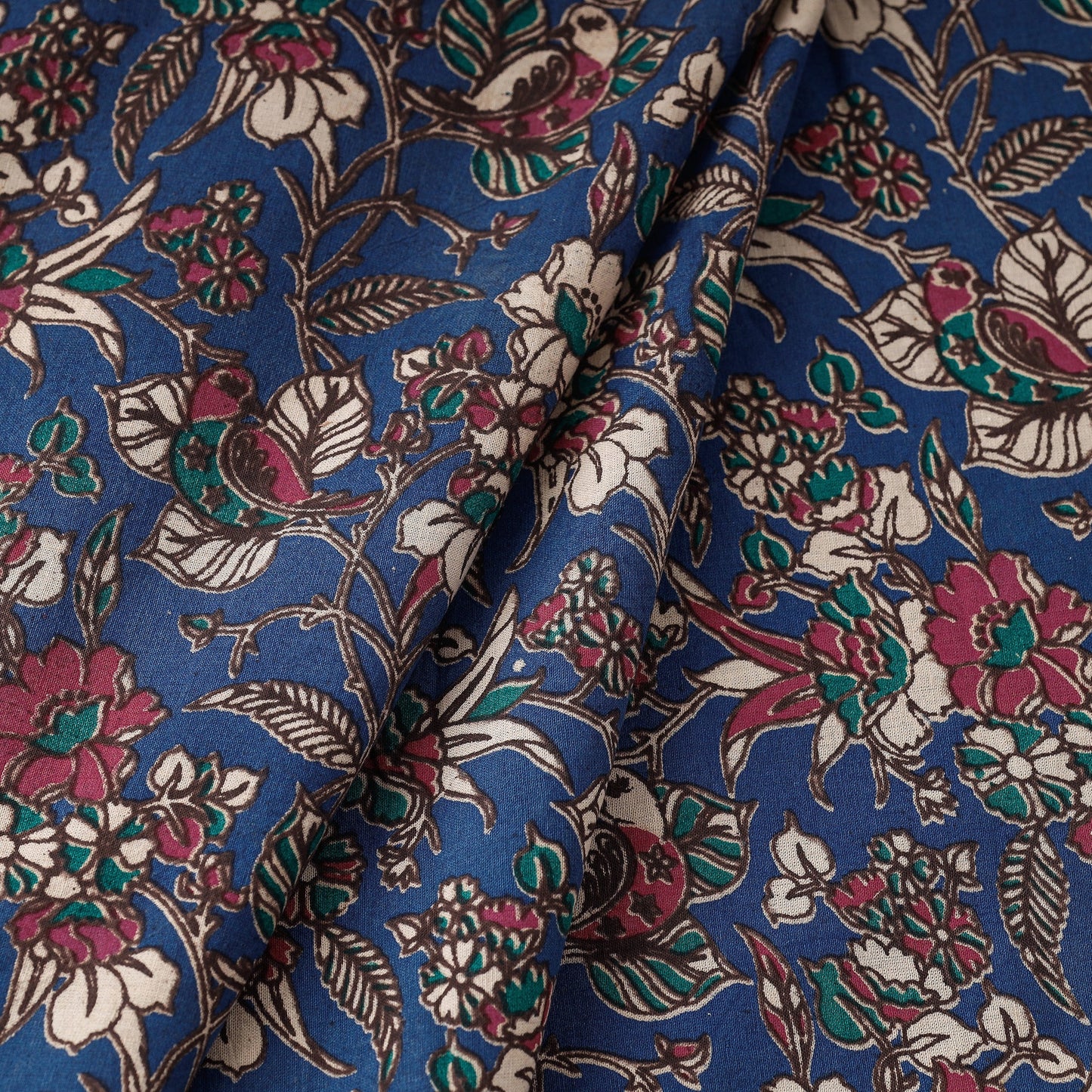 Buy Kalamkari Printed Cotton Fabric Online l iTokri.com