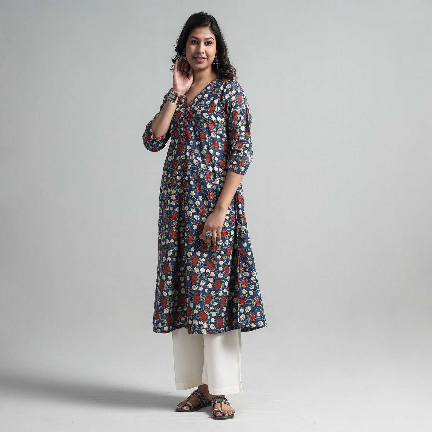  Kalamkari Printed Kurta