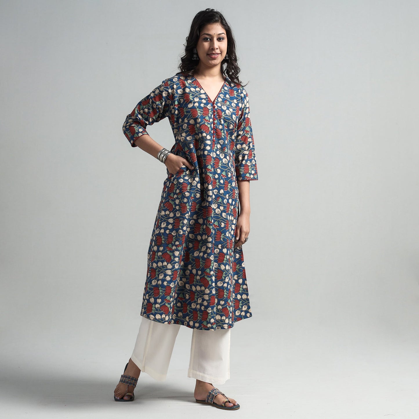  Kalamkari Printed Kurta