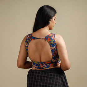 Buy Kalamkari Printed Cotton Stitched Blouse Online at iTokri.com