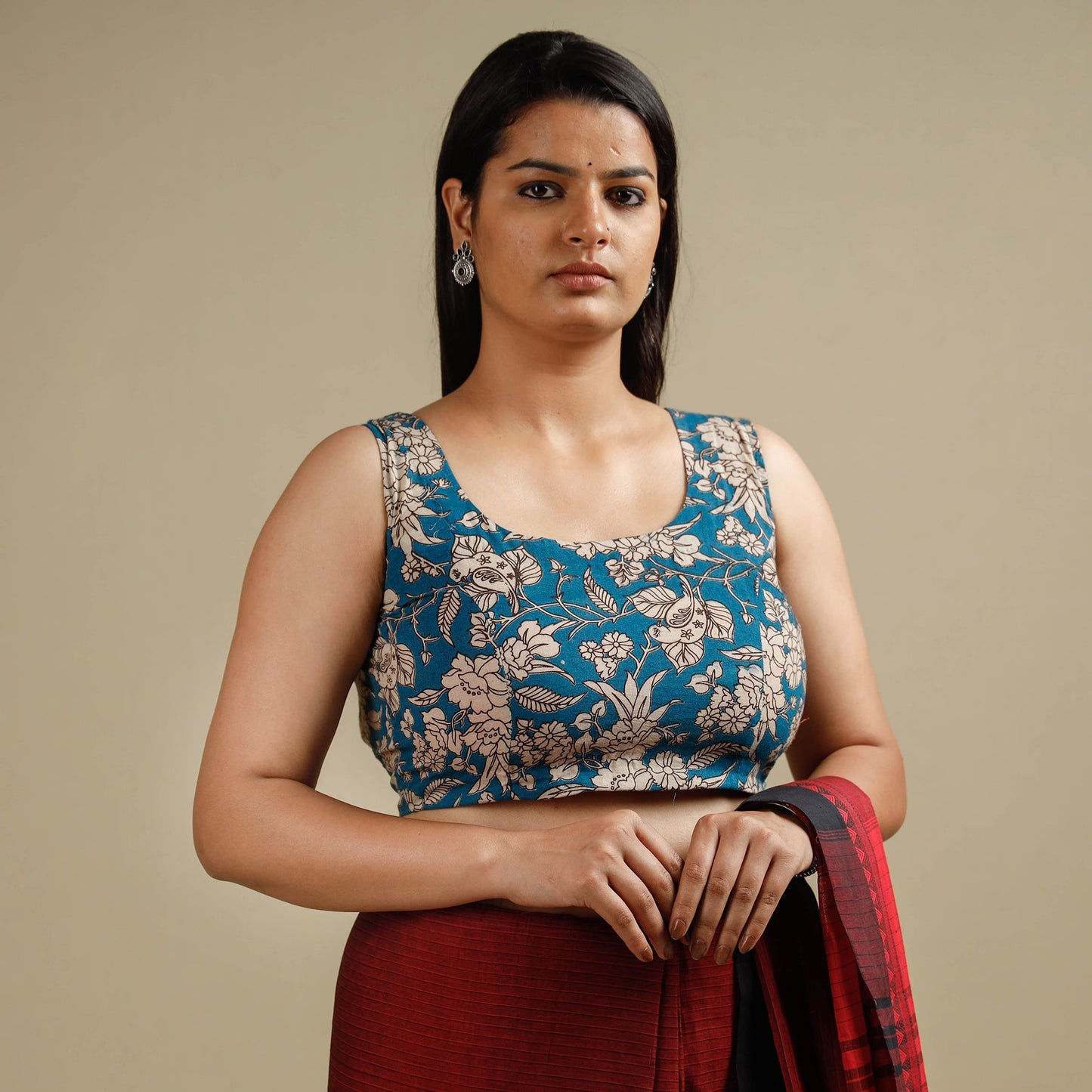 Kalamkari Stitched Blouse
