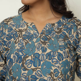  Kalamkari Printed Cotton Kurta For Women