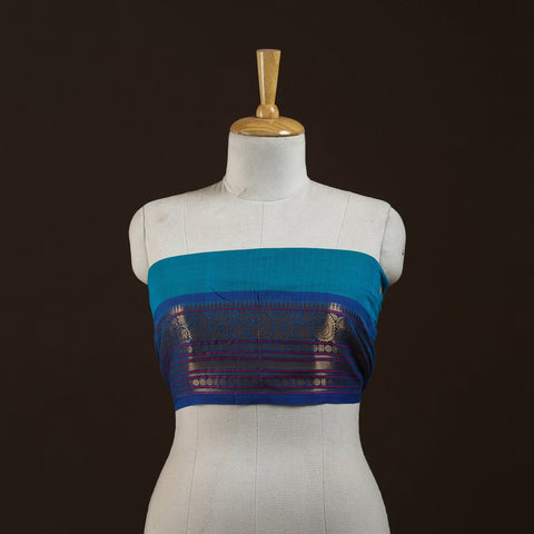 Kanchipuram cotton blouse piece 06 - handcrafted