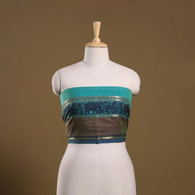 Kanchipuram cotton blouse piece 64 - handcrafted