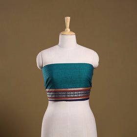 Kanchipuram cotton blouse piece 69 - handcrafted