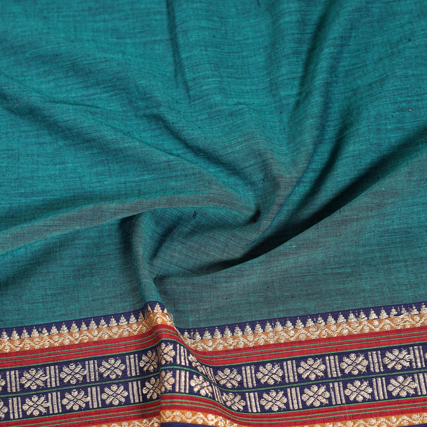 Kanchipuram cotton blouse piece 69 - handcrafted