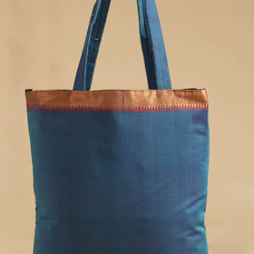 Blue Kanchipuram Cotton Tote Bag