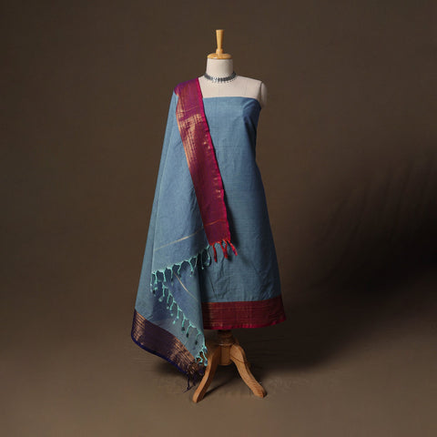 Kandangi chettinad cotton 2pc unstitched dress material 37