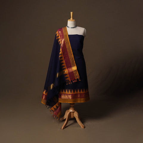 Kandangi chettinad cotton 2pc unstitched dress material 48