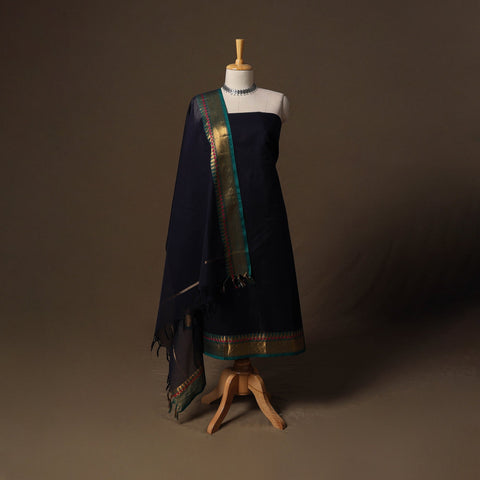 Chettinad Dress Material - Handwoven Chettinad Cotton Unstitched Suits | iTokri Chettinad Dress Material - Handwoven Chettinad Cotton Unstitched Suits | iTokri