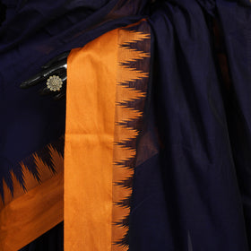 Blue - kandangi chettinad cotton saree with border 113