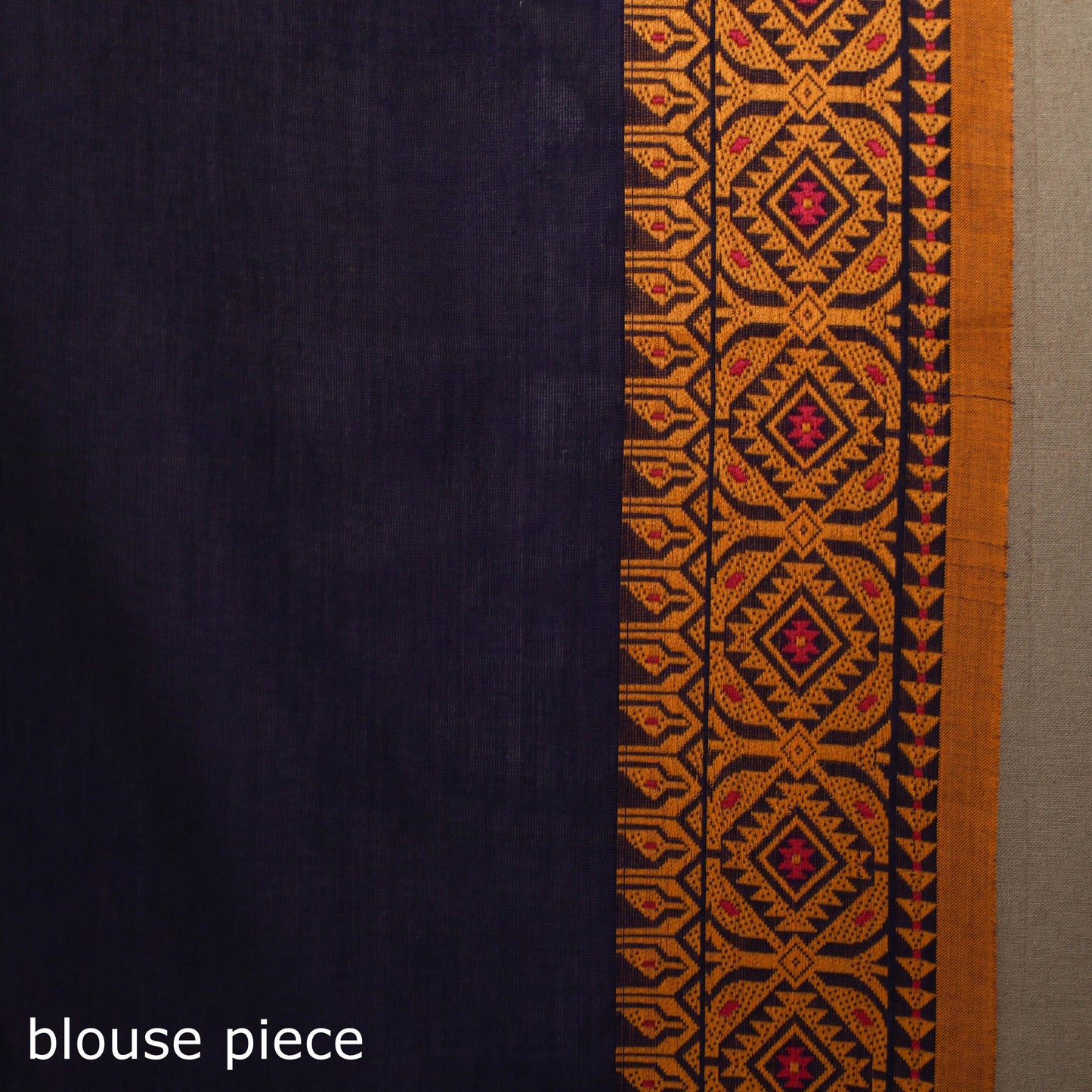 Blue - kandangi chettinad cotton saree with border 63