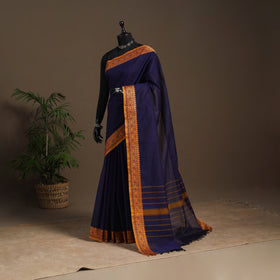 Blue - kandangi chettinad cotton saree with border 63