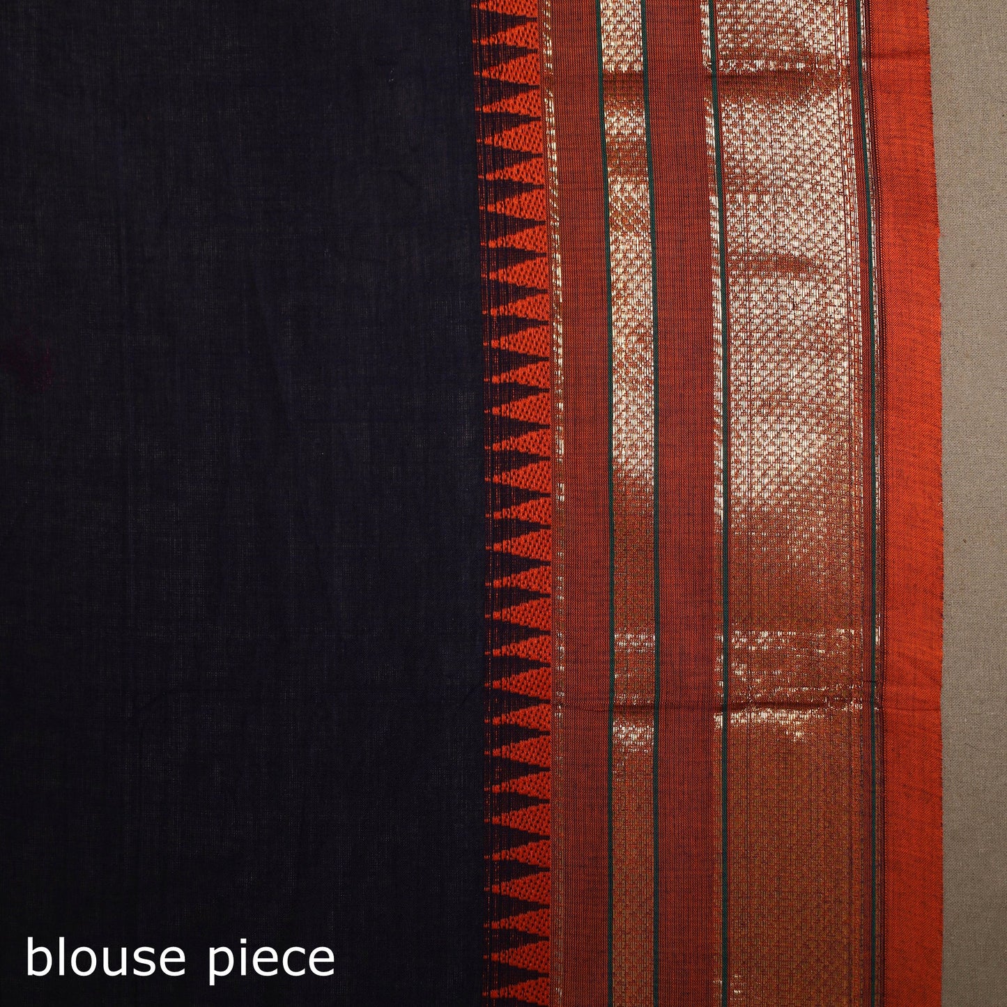 Blue - kandangi chettinad cotton saree with border 72