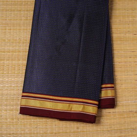 Blue - karnataka weave cotton khun fabric 15 - handcrafted