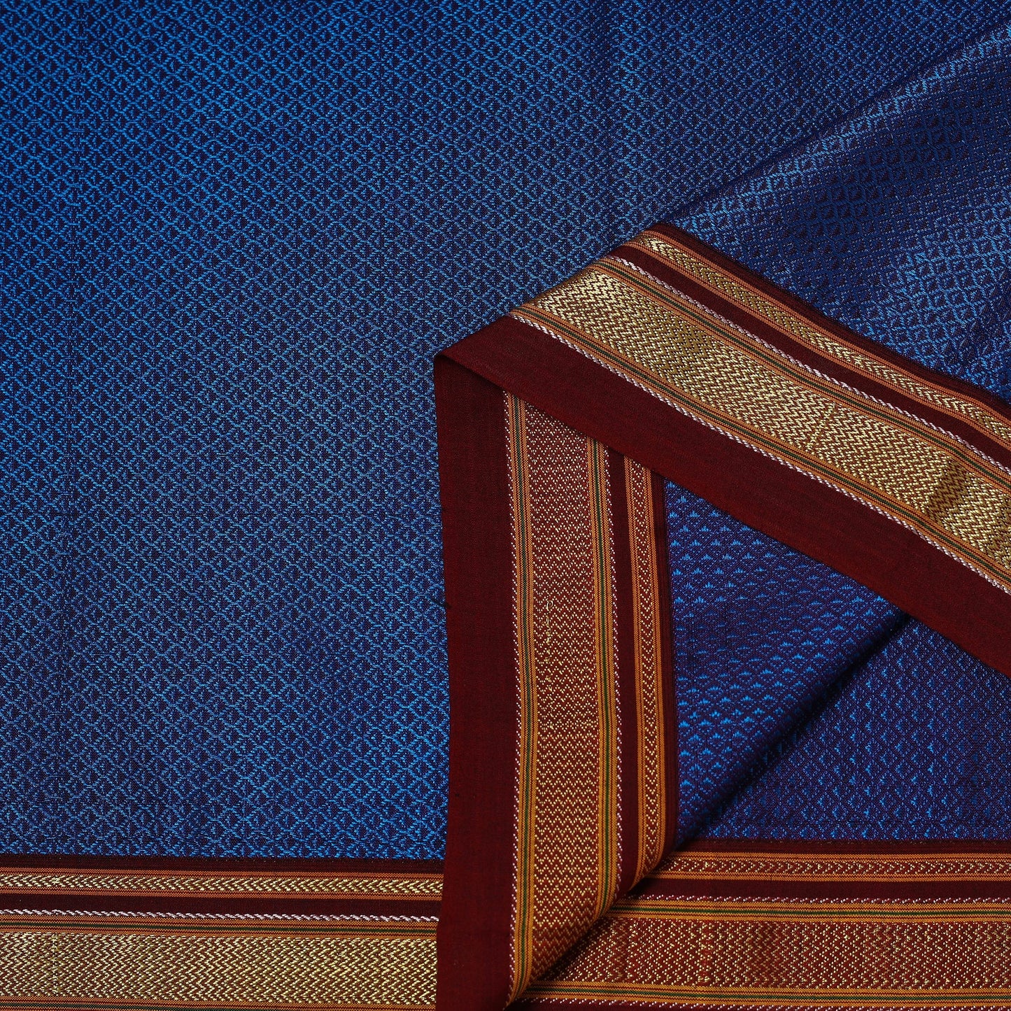 Karnataka weave cotton khun fabric 16 - handcrafted