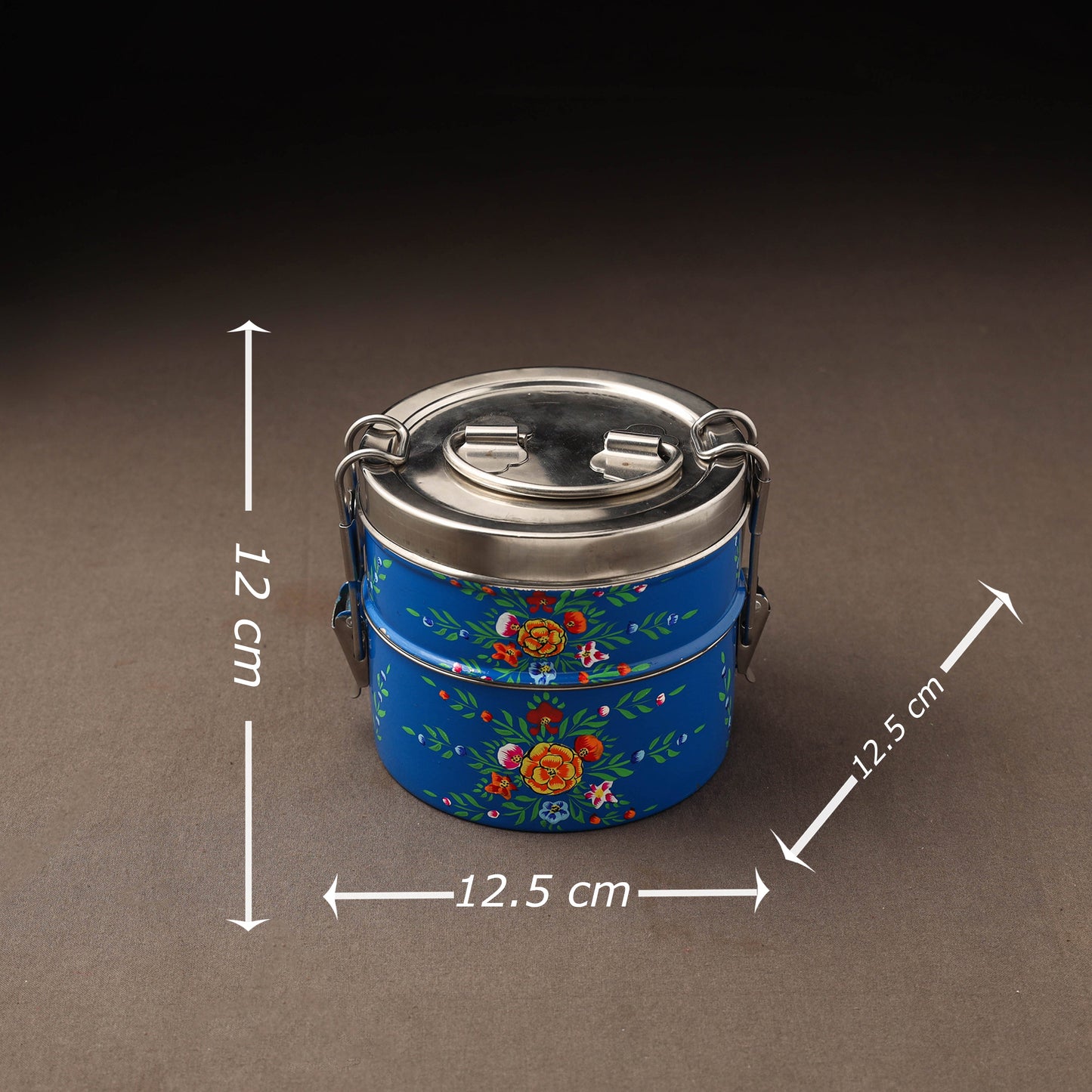 Kashmir enamelware floral handpainted stainless steel 2