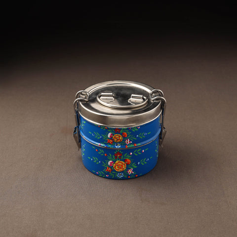 Kashmir enamelware floral handpainted stainless steel 2