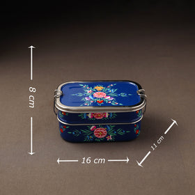 Kashmir enamelware floral handpainted stainless steel 2