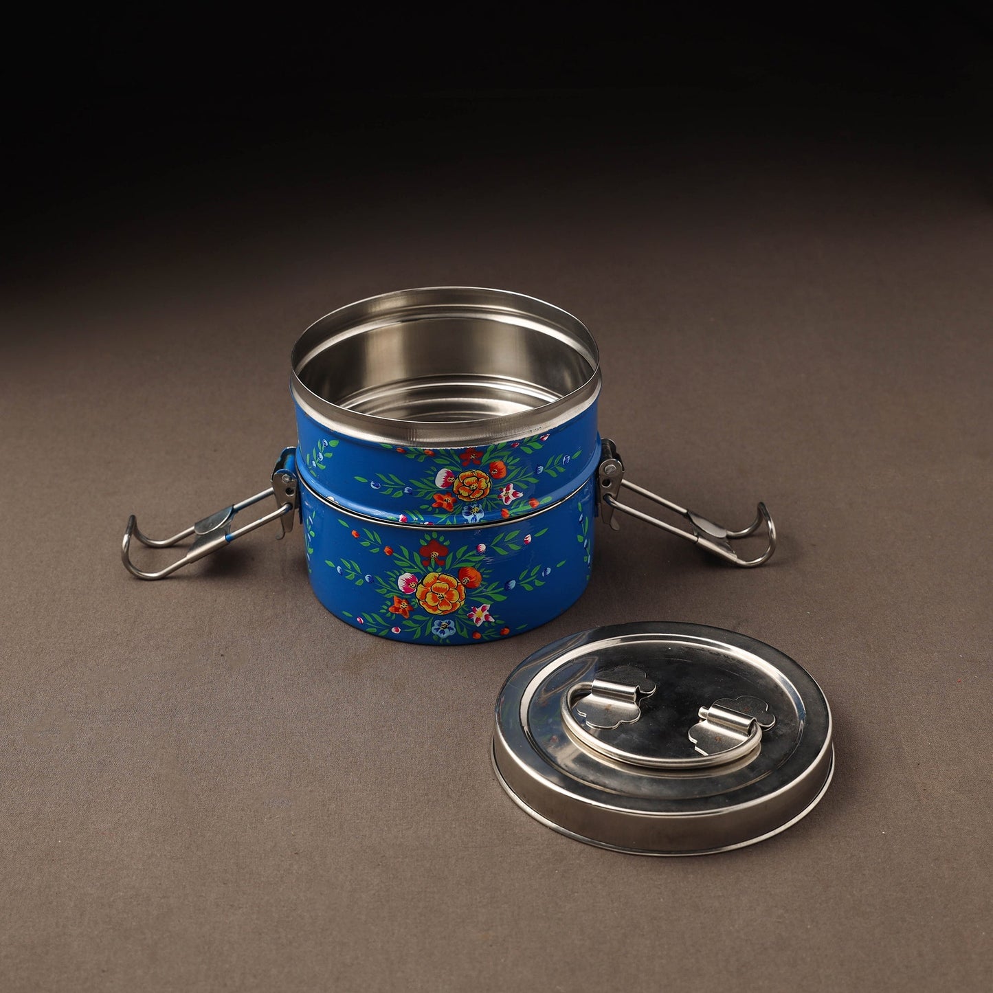 Kashmir enamelware floral handpainted stainless steel 2
