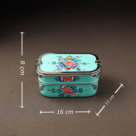 Kashmir enamelware floral handpainted stainless steel 2