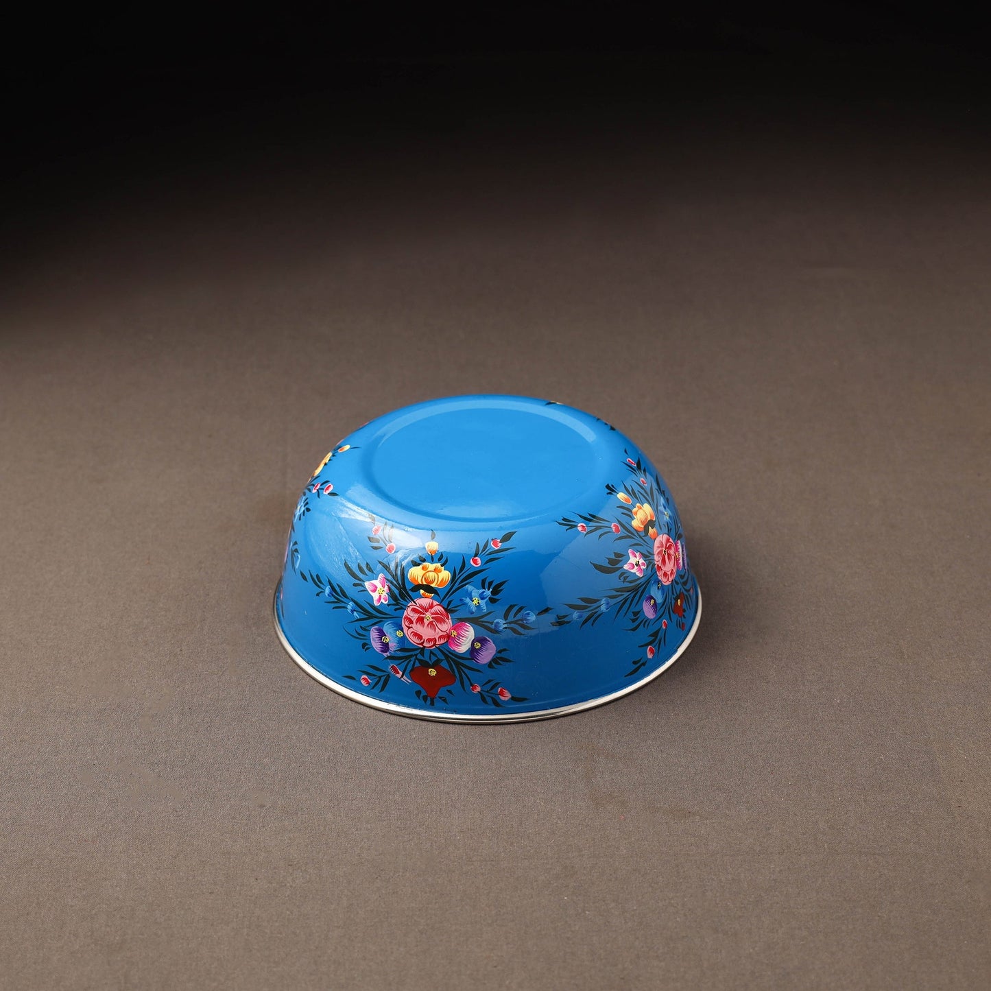 Kashmir enamelware floral handpainted stainless steel