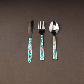 Kashmir enamelware floral handpainted stainless steel