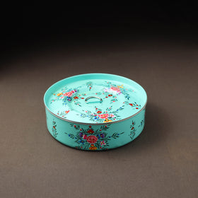 Kashmir enamelware floral handpainted stainless steel