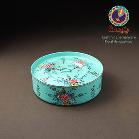 Kashmir enamelware floral handpainted stainless steel