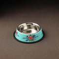 Kashmir enamelware floral handpainted stainless steel pet