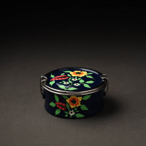 Blue - kashmir enamelware floral handpainted stainless