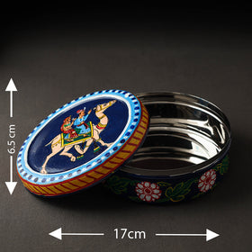  Kavad Handpainted Stainless Steel Chapati Box 