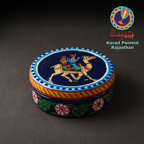  Kavad Handpainted Stainless Steel Chapati Box 
