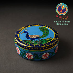  Kavad Handpainted Stainless Steel Chapati Box 