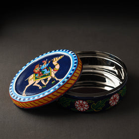  Kavad Handpainted Stainless Steel Chapati Box 