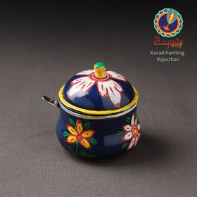  Kavad Handpainted Stainless Steel Ghee Pot 