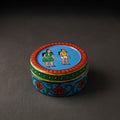 Blue Kavad Handpainted Stainless Steel Multi Utility Container