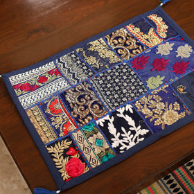 Blue - khambadiya patchwork cotton table mats (set of 6) 01