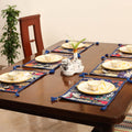 Blue - khambadiya patchwork cotton table mats (set of 6) 01