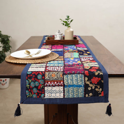 Khambadiya patchwork table runner (71 x 16 in) 04