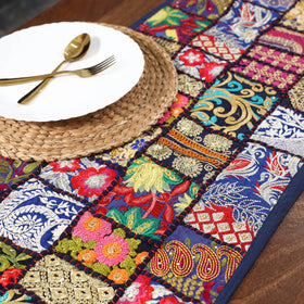Khambadiya patchwork table runner (71 x 16 in) 10