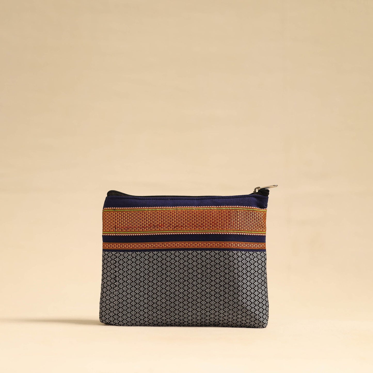  Blue Khun Fabric Quilted Cotton Utility Pouch
