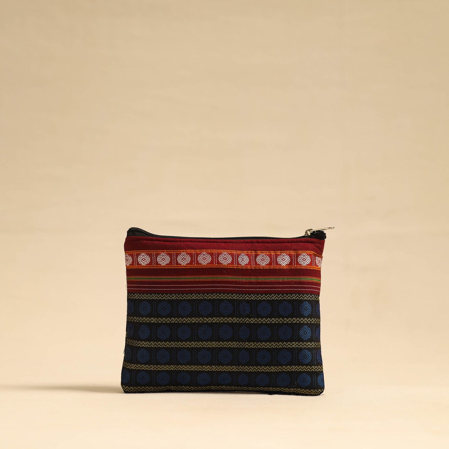  Blue Khun Fabric Quilted Cotton Utility Pouch