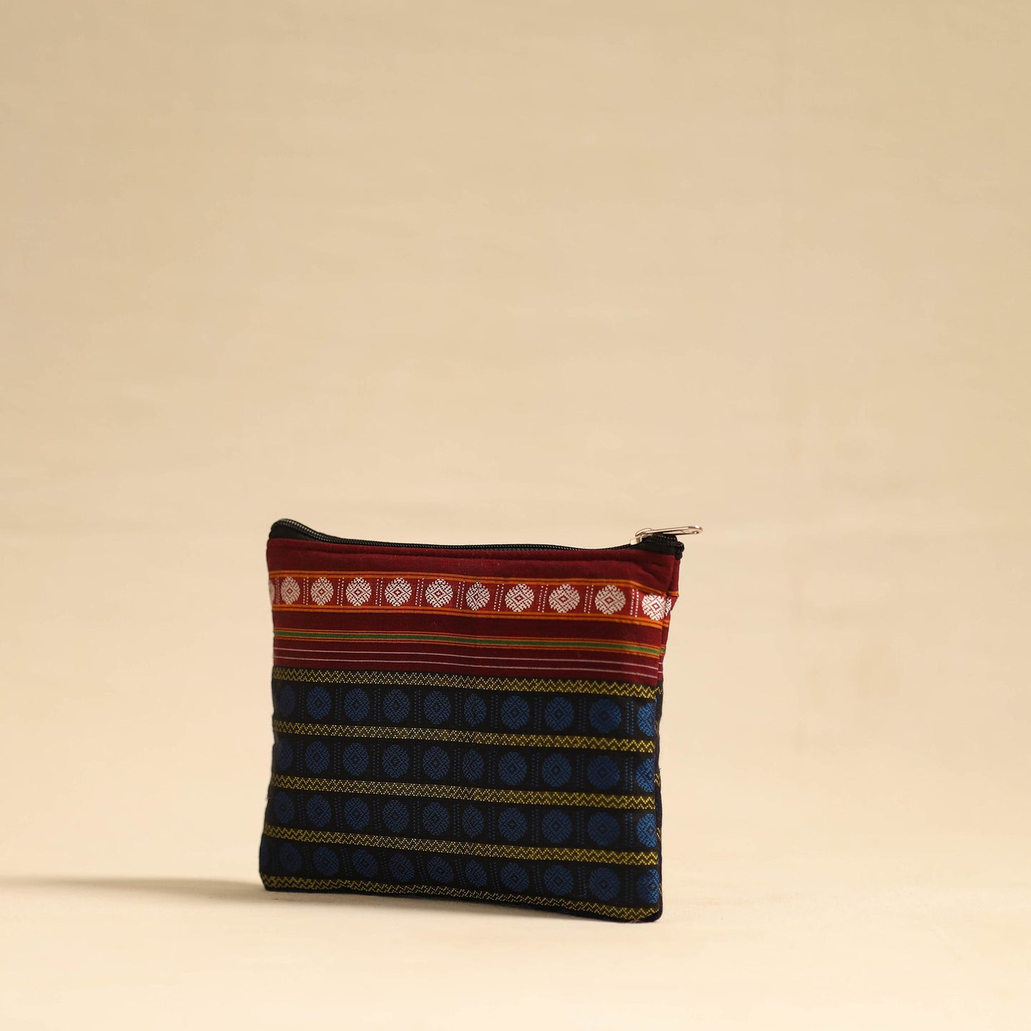  Blue Khun Fabric Quilted Cotton Utility Pouch