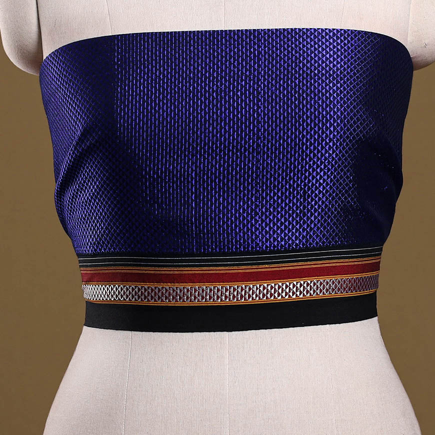 Khun weave cotton blouse piece 38 - handcrafted