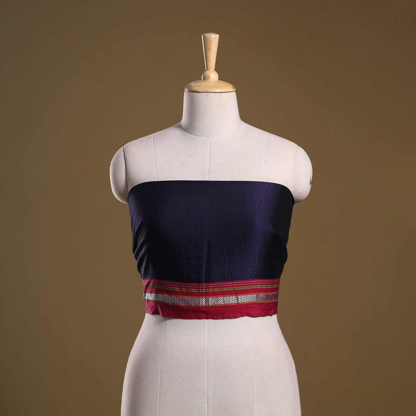 Khun weave cotton blouse piece 40 - handcrafted