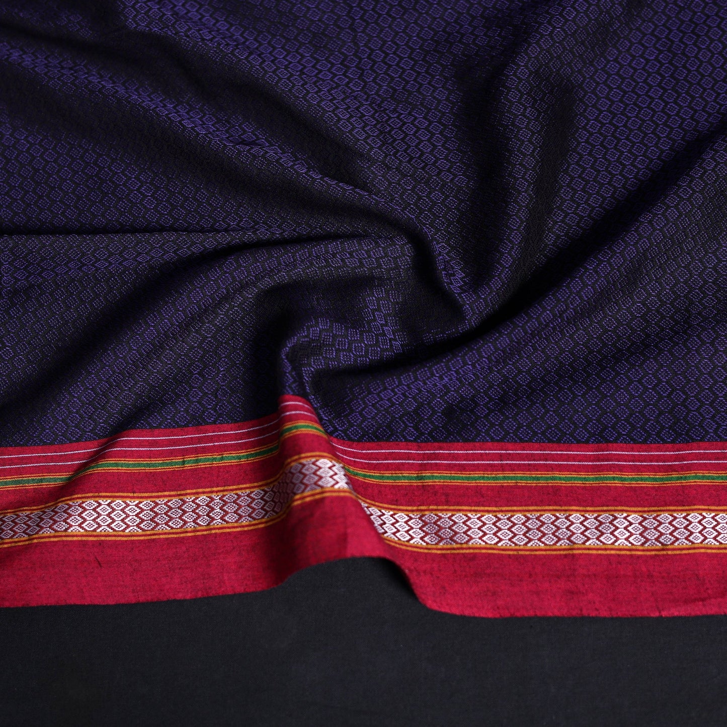 Khun weave cotton blouse piece 40 - handcrafted