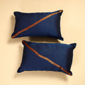 Blue - Khun Weave Cotton Pillow Covers (Set of 2)