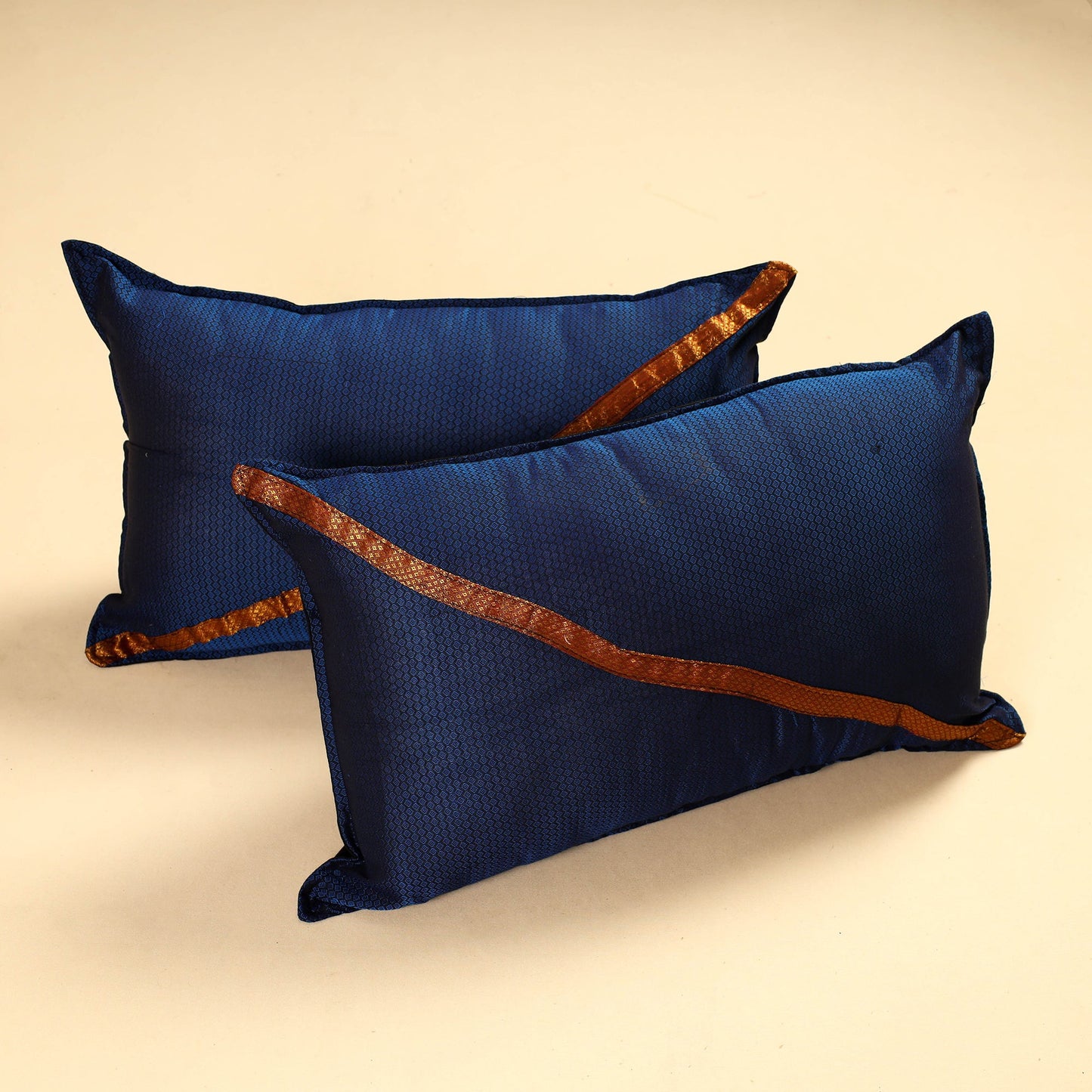 Blue - Khun Weave Cotton Pillow Covers (Set of 2)